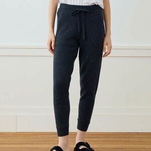 NWT James Perse Los Angeles Cashmere Trainer Jogger Sweatpaint Charcoal XS